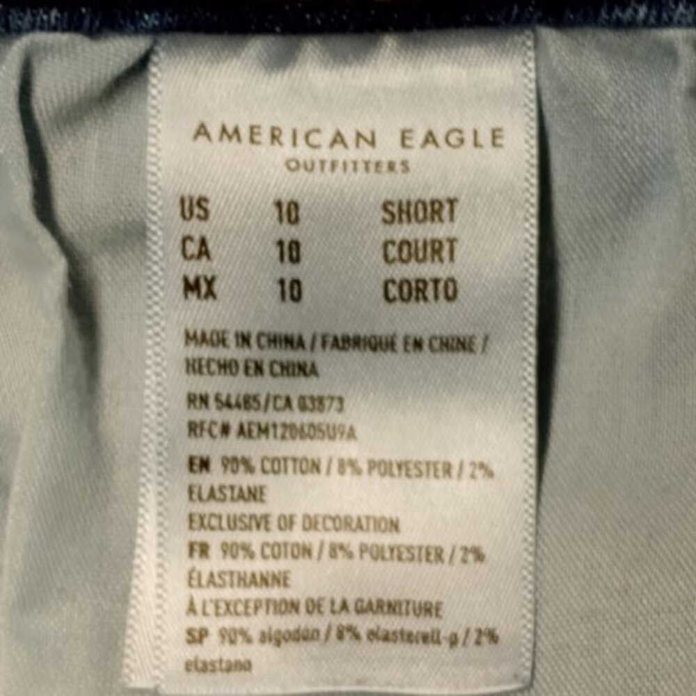 American Eagle Outfitters Women's High Rise Destroyed Jeans Size 10 Short - Picture 6 of 6